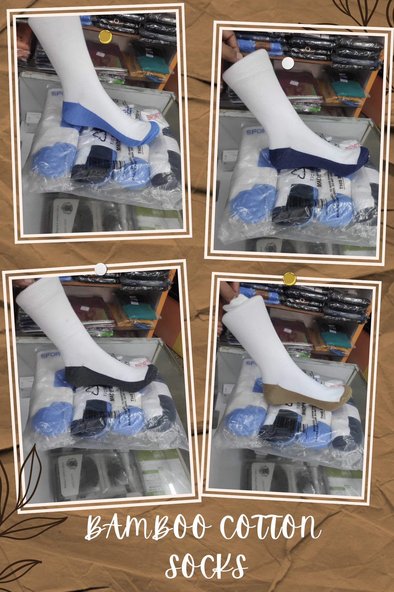 Color- Block Grip Socks
