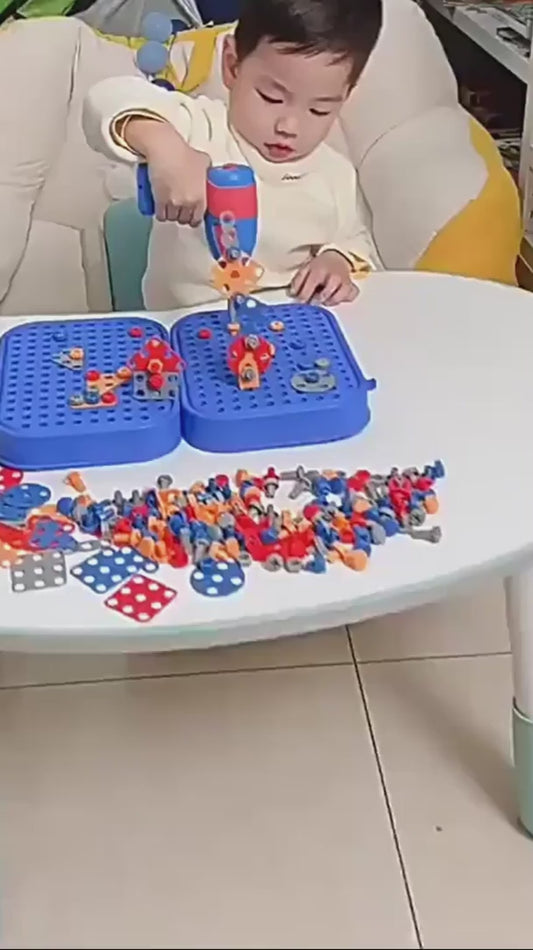 3D Screw Puzzle Box - Drill Screw Tool Set for Kid's