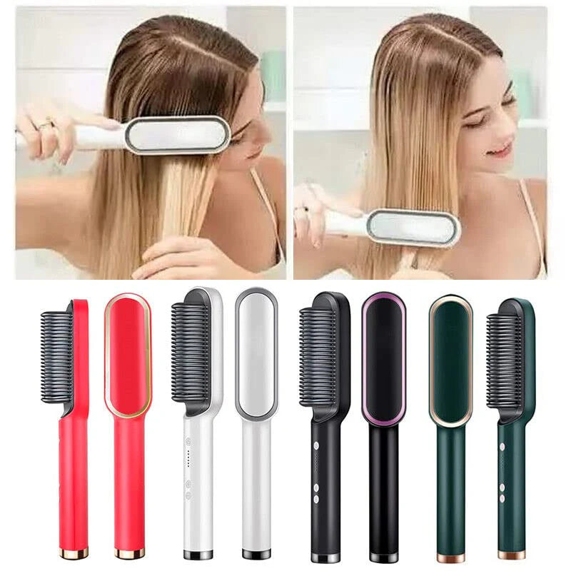 Professional Electric Hair Straightener Comb Brush